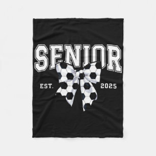 Senior Soccer Cl Of 2025 Graduation Senior 2025 Fleece Blanket