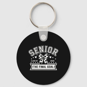 Senior Soccer Cl Of 2026 Soccer Coquette Bow Final Key Ring