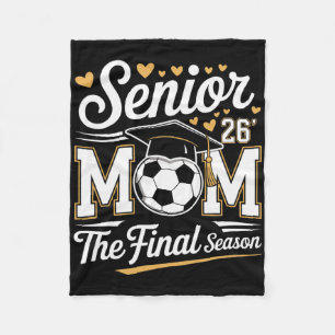 Senior Soccer Mum Cl Of 2026 Fleece Blanket