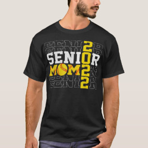 Senior Softball Mum  2022 Senior Mama High School  T-Shirt