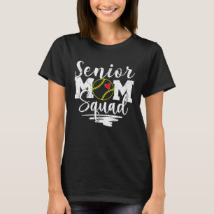 Senior Softball Mum Squad Game Day Vibes Mother s  T-Shirt