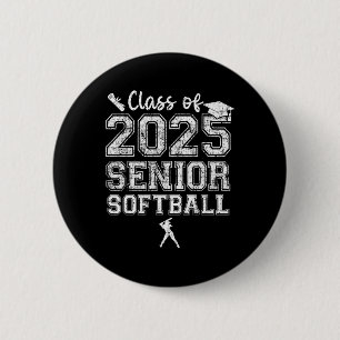 Senior Softll Cl Of 2025 Senior 2025 Graduate 6 Cm Round Badge