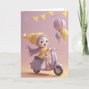 Senior Speedster's Birthday Card