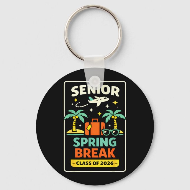 Senior Spring Break Class of 2026 Graduation Trip Key Ring (Front)