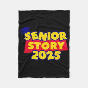 Senior Story 2025 Cl Of 2025 Back To School 2025 Fleece Blanket