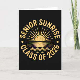 Senior Sunrise 2026 Cl Of 2026 Graduation High Sch Card