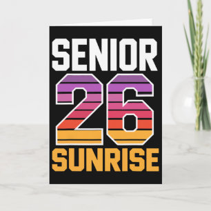Senior Sunrise 2026 Cl Of 2026 Senior Graduation T Card