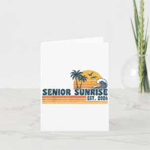 Senior Sunrise 2026 Graduation Cool Retro High Sch Card