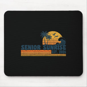 Senior Sunrise 2026 Graduation Cool Retro High Sch Mouse Mat