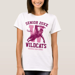 Senior Swimming Team Custom School College Sports T-Shirt