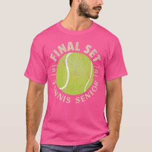 Senior Tennis 2025 The Final Set Distressed T-Shirt