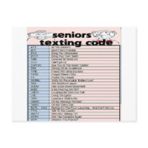 Senior Texting Code