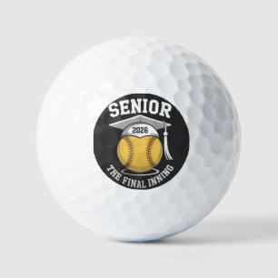 Senior The Final Inning 2026 Softball Graduation  Golf Balls