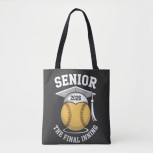 Senior The Final Inning 2026 Softball Graduation Tote Bag