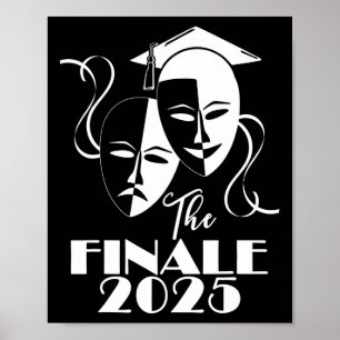 Senior Theatre Drama Cl Of 2025 Theatre Graduation Poster