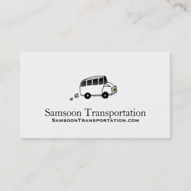 Senior Transportation Business Cards (Front)
