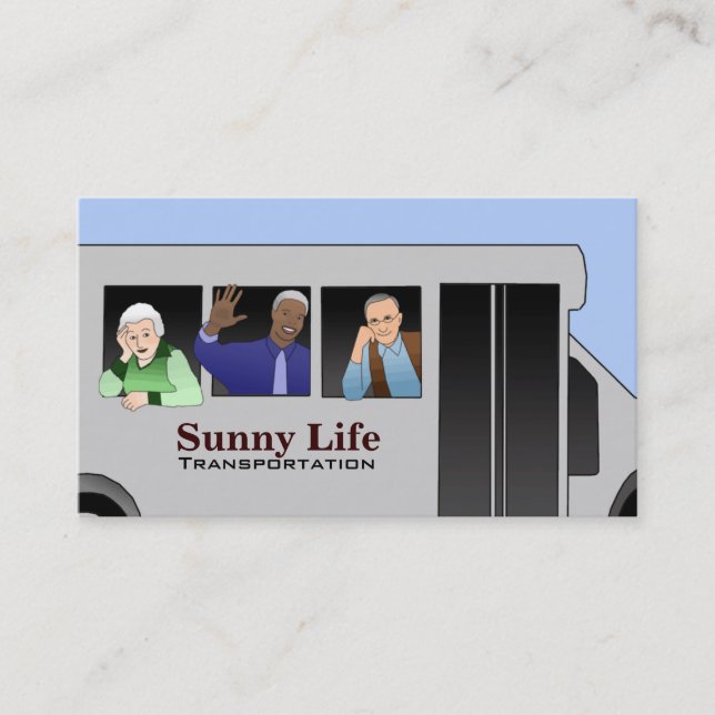Senior Transportation Business Cards (Front)