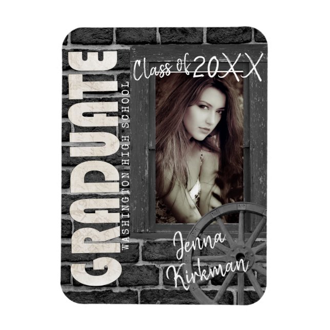 Senior Urban Graduate  Magnet (Vertical)