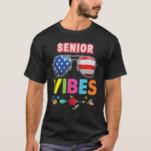 Senior Vibes Cool Kid Student Back To School Teach T-Shirt