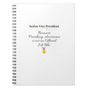 Senior Vice President Notebook