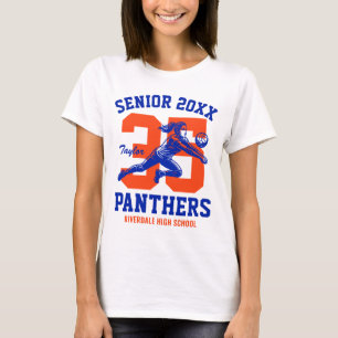 Senior Volleyball Team Custom Sports Game Day T-Shirt