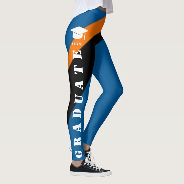 Senior with Year Leggings - Graduation Leggings (Right)