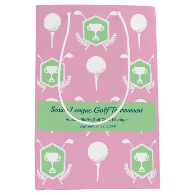 Senior Women's Golf League Party Medium Gift Bag (Front)