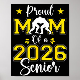 Senior Wrestling Mom 2026 Senior Mom Cl Of 2026 Poster