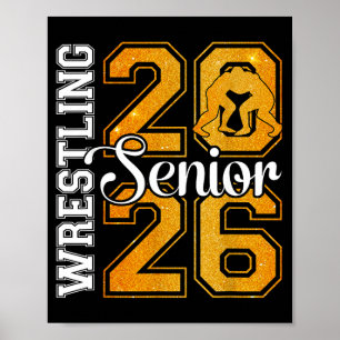 Senior wrestling mom 2026 senior mom class of 2026 poster