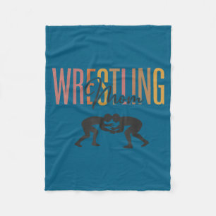 Senior wrestling mom senior mom class of 2026 fleece blanket