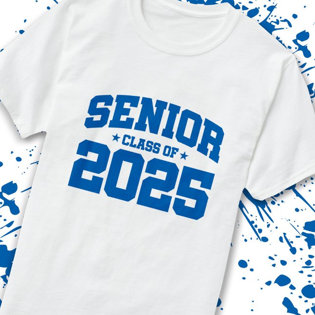 Senior Year 2025 School Graduation - Class of 2025 T-Shirt (Count down to graduation with our classic, commemorative Senior Class of 2025 t-shirt! -Teemixer)