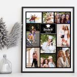 Senior Year Friends Photo Collage 2023 Graduation Poster<br><div class="desc">Senior year photo collage poster for your best friends in high school or college. Add 9 of your favorite friend photos and order these prints for your besties. A great 2023 graduation gift of friendship. Nothing says friends forever like a graduate photograph keepsake.</div>