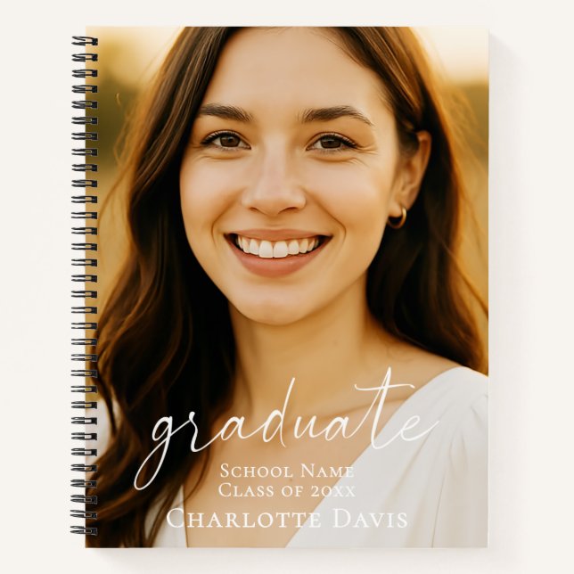 Senior year graduation photo script notebook (Front)