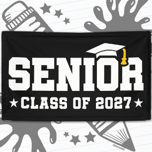 Senior Year Graduation School Pride Class of 2027 Banner