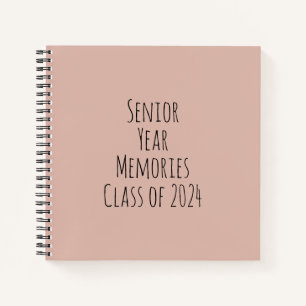 Senior Year Memories Class of 2024 Spiral Notebook