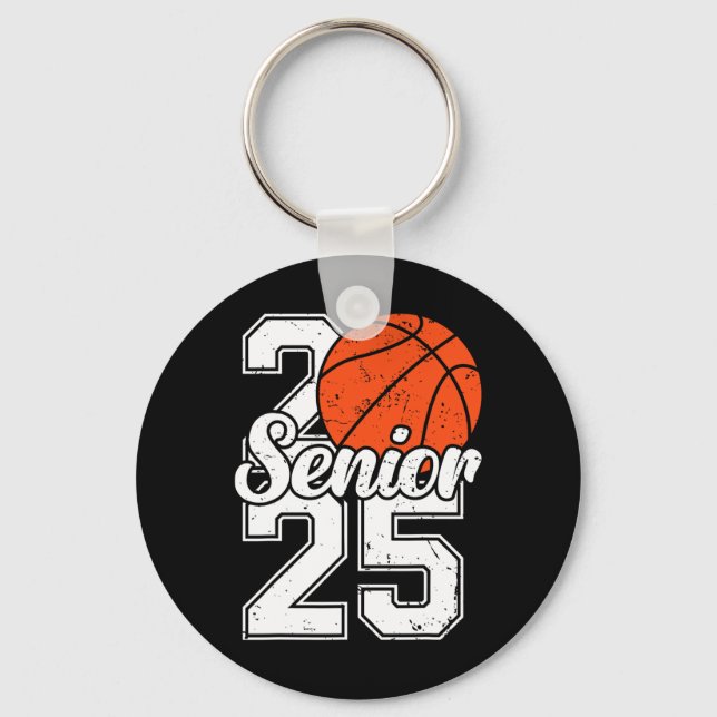 Seniors 25 Graduation Sketll Player Funny Cl Of 20 Key Ring (Front)