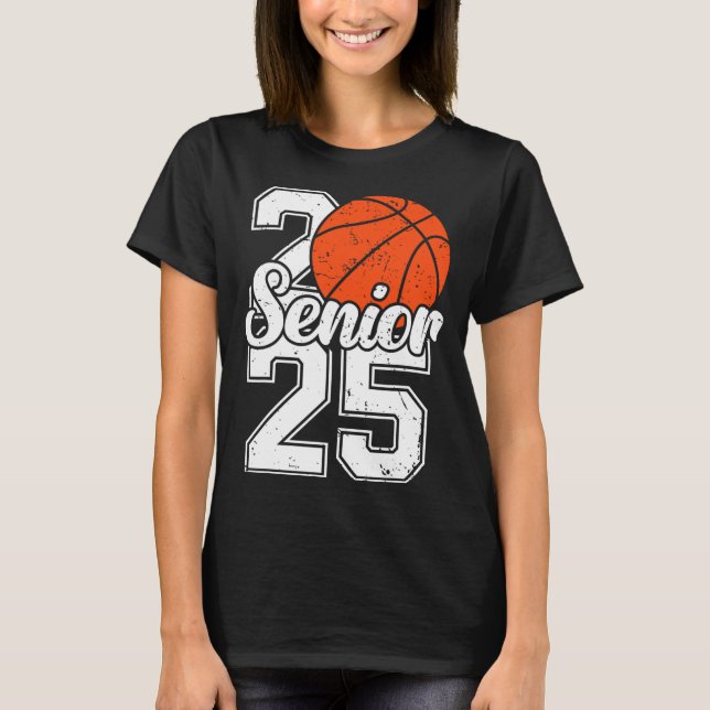 Seniors 25 Graduation Sketll Player Funny Cl Of 20 T-Shirt (Front)