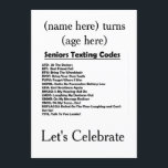 **SENIOR'S BIRTHDAY PARTY** INVITE (ADD AGE/AGE)<br><div class="desc">ANYONE TURNING THAT CERTAIN AGE OR "OVER THE HILL BIRTHDAY" IN SIGHT... ..THEN THIS ONE IS THE FUN INVITATION FOR THAT MAN OR WOMAN HAVING A PARTY TO "CELEBRATE" THE GREAT DAY IN HIS OR HER LIFE. THE TEXING HUMOR IS AN ADDED BONUS :) HAVE FUN AND ENJOY YOUR PARTY!...</div>