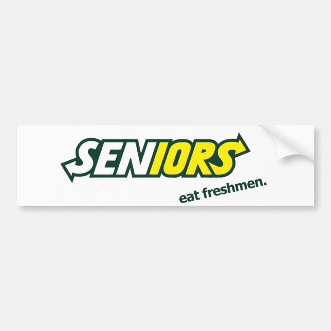 Seniors Bumper Sticker (Front)