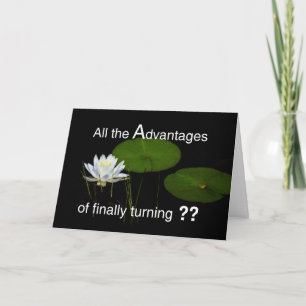 Seniors Card Advantages of turning?? - Birthday