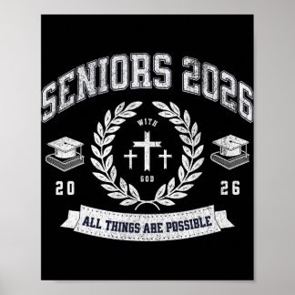 Seniors Cl Of 2026 Christian Graduation Religious  Poster