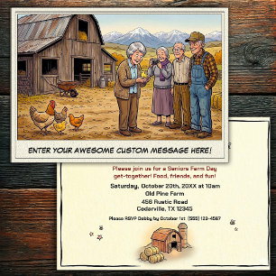 Seniors Day at the Farm Invitation