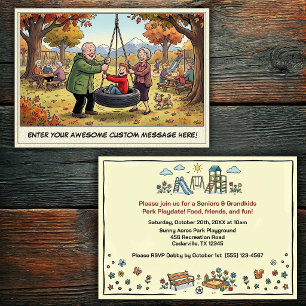 Seniors & Grandkids Day at the Playground Invitation