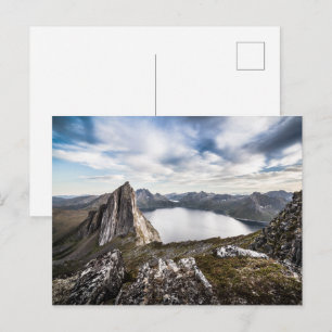 Senja Island Mountain Photo Postcard