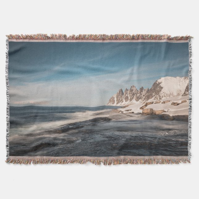 Senja Norway Throw Blanket (Front)