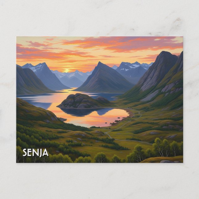 Senja Norway Travel Postcard (Front)