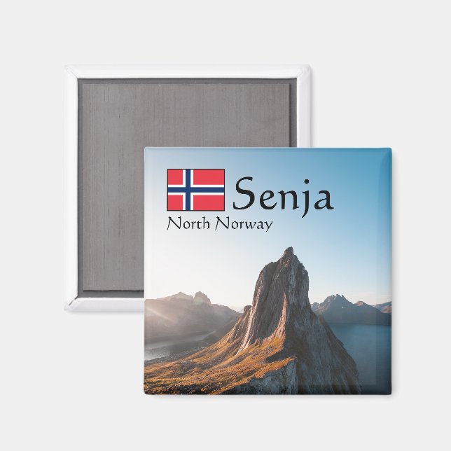 Senja Souvenir Magnet (Front/Back)