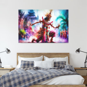 Senja Tari: Twilight Dance in Bali Canvas Print