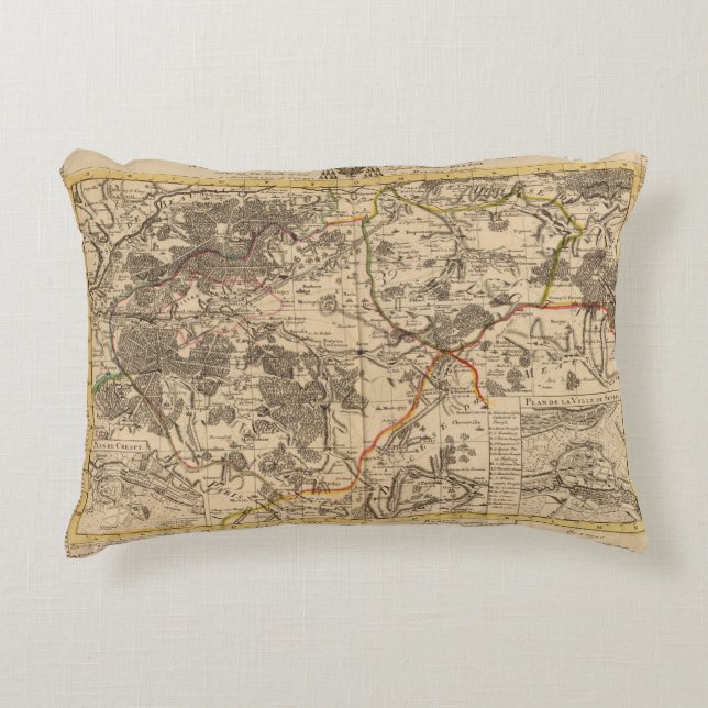 Senlis France Decorative Cushion (Front)