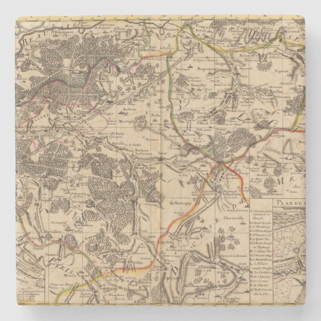 Senlis France Stone Coaster (Front)